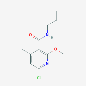 molecular formula C11H13ClN2O2 B4298248 N-allyl-6-chloro-2-methoxy-4-methylnicotinamide 