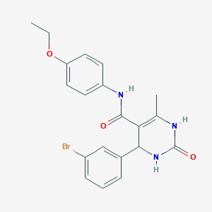 4-(3-bromophenyl)-N-(4-ethoxyphenyl)-6-methyl-2-oxo-1,2,3,4-tetrahydro-5-pyrimidinecarboxamide