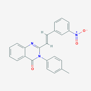 2-(2-{3-nitrophenyl}vinyl)-3-(4-methylphenyl)-4(3H)-quinazolinone