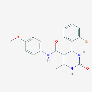 molecular formula C19H18BrN3O3 B429835 4-(2-bromophenyl)-N-(4-methoxyphenyl)-6-methyl-2-oxo-1,2,3,4-tetrahydropyrimidine-5-carboxamide 