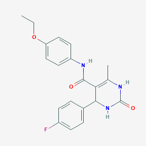 N-(4-ethoxyphenyl)-4-(4-fluorophenyl)-6-methyl-2-oxo-1,2,3,4-tetrahydro-5-pyrimidinecarboxamide