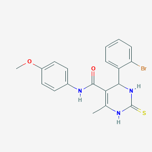 4-(2-bromophenyl)-N-(4-methoxyphenyl)-6-methyl-2-thioxo-1,2,3,4-tetrahydropyrimidine-5-carboxamide