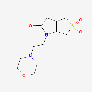 molecular formula C12H20N2O4S B4298507 1-(2-morpholin-4-ylethyl)tetrahydro-1H-thieno[3,4-b]pyrrol-2(3H)-one 5,5-dioxide 