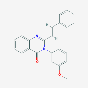 molecular formula C23H18N2O2 B429858 3-(3-Methoxy-phenyl)-2-styryl-3H-quinazolin-4-one CAS No. 313702-87-3