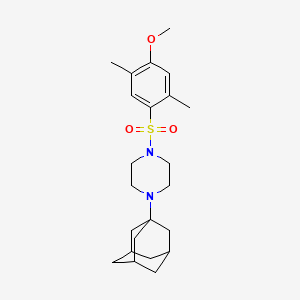 1-(1-adamantyl)-4-[(4-methoxy-2,5-dimethylphenyl)sulfonyl]piperazine