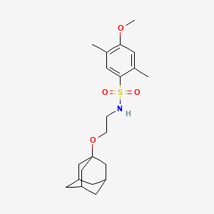 molecular formula C21H31NO4S B4298606 N-[2-(1-adamantyloxy)ethyl]-4-methoxy-2,5-dimethylbenzenesulfonamide 