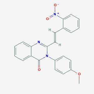 2-(2-{2-nitrophenyl}vinyl)-3-(4-methoxyphenyl)-4(3H)-quinazolinone