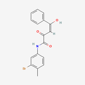 molecular formula C17H14BrNO3 B4298711 N-(3-bromo-4-methylphenyl)-2-hydroxy-4-oxo-4-phenylbut-2-enamide 