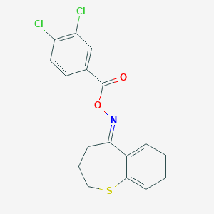3,4-dihydro-1-benzothiepin-5(2H)-one O-(3,4-dichlorobenzoyl)oxime