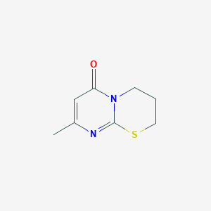 molecular formula C8H10N2OS B4298805 8-methyl-3,4-dihydro-2H,6H-pyrimido[2,1-b][1,3]thiazin-6-one 