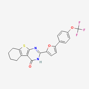 2-{5-[4-(trifluoromethoxy)phenyl]-2-furyl}-5,6,7,8-tetrahydro[1]benzothieno[2,3-d]pyrimidin-4(1H)-one