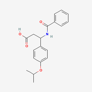 molecular formula C19H21NO4 B4299275 3-(benzoylamino)-3-(4-isopropoxyphenyl)propanoic acid 