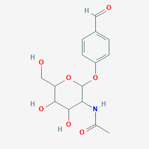 molecular formula C15H19NO7 B4299293 4-formylphenyl 2-(acetylamino)-2-deoxyhexopyranoside 