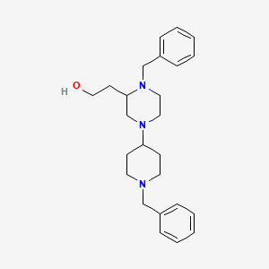 2-[1-benzyl-4-(1-benzyl-4-piperidinyl)-2-piperazinyl]ethanol