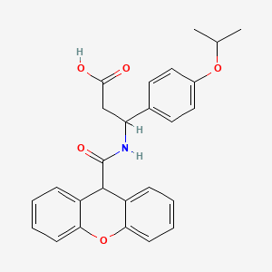 molecular formula C26H25NO5 B4299336 3-(4-isopropoxyphenyl)-3-[(9H-xanthen-9-ylcarbonyl)amino]propanoic acid 