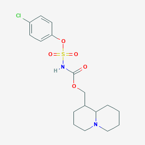 molecular formula C17H23ClN2O5S B4299366 octahydro-2H-quinolizin-1-ylmethyl [(4-chlorophenoxy)sulfonyl]carbamate 