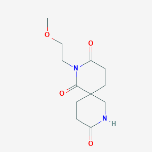 molecular formula C12H18N2O4 B4299391 2-(2-methoxyethyl)-2,8-diazaspiro[5.5]undecane-1,3,9-trione 