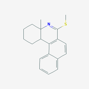 molecular formula C19H21NS B4299464 4a-methyl-6-(methylthio)-1,2,3,4,4a,12c-hexahydrobenzo[k]phenanthridine 