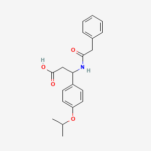 molecular formula C20H23NO4 B4299651 3-(4-isopropoxyphenyl)-3-[(phenylacetyl)amino]propanoic acid 