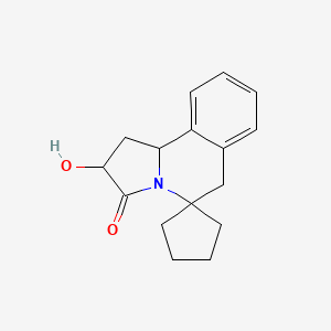 molecular formula C16H19NO2 B4299691 2'-hydroxy-1',2',6',10b'-tetrahydro-3'H-spiro[cyclopentane-1,5'-pyrrolo[2,1-a]isoquinolin]-3'-one 