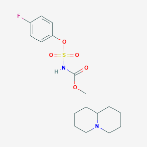 molecular formula C17H23FN2O5S B4299728 octahydro-2H-quinolizin-1-ylmethyl [(4-fluorophenoxy)sulfonyl]carbamate 