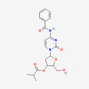 molecular formula C20H23N3O6 B4299767 5-[4-(benzoylamino)-2-oxopyrimidin-1(2H)-yl]-2-(hydroxymethyl)tetrahydrofuran-3-yl 2-methylpropanoate 