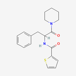 molecular formula C19H22N2O2S B4299817 N-[1-oxo-3-phenyl-1-(piperidin-1-yl)propan-2-yl]thiophene-2-carboxamide 