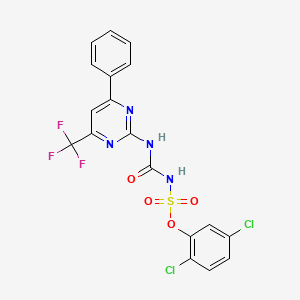 2,5-dichlorophenyl ({[4-phenyl-6-(trifluoromethyl)pyrimidin-2-yl]amino}carbonyl)sulfamate