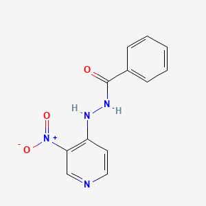 molecular formula C12H10N4O3 B4299894 N'-(3-nitropyridin-4-yl)benzohydrazide 