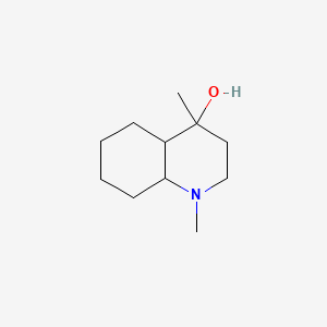 molecular formula C11H21NO B4299922 1,4-dimethyldecahydroquinolin-4-ol CAS No. 54924-04-8