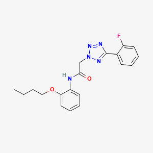 molecular formula C19H20FN5O2 B4300007 N-(2-butoxyphenyl)-2-[5-(2-fluorophenyl)-2H-tetrazol-2-yl]acetamide 