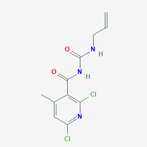 molecular formula C11H11Cl2N3O2 B4300266 N-[(allylamino)carbonyl]-2,6-dichloro-4-methylnicotinamide 