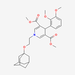 molecular formula C29H37NO7 B4300348 dimethyl 1-[2-(1-adamantyloxy)ethyl]-4-(2,3-dimethoxyphenyl)-1,4-dihydropyridine-3,5-dicarboxylate 