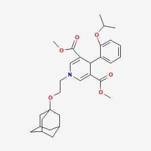 dimethyl 1-[2-(1-adamantyloxy)ethyl]-4-(2-isopropoxyphenyl)-1,4-dihydropyridine-3,5-dicarboxylate