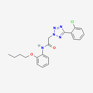 molecular formula C19H20ClN5O2 B4300428 N-(2-butoxyphenyl)-2-[5-(2-chlorophenyl)-2H-tetrazol-2-yl]acetamide 