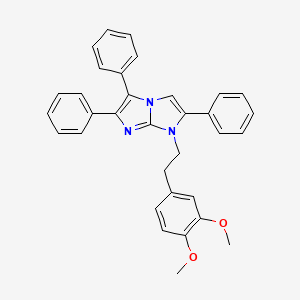 molecular formula C33H29N3O2 B4300472 1-[2-(3,4-dimethoxyphenyl)ethyl]-2,5,6-triphenyl-1H-imidazo[1,2-a]imidazole 