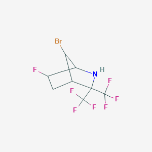 molecular formula C8H7BrF7N B4300601 7-bromo-6-fluoro-3,3-bis(trifluoromethyl)-2-azabicyclo[2.2.1]heptane 