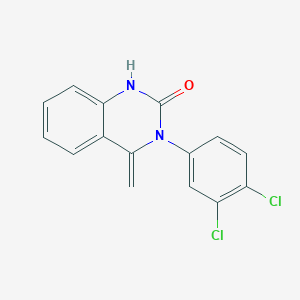 molecular formula C15H10Cl2N2O B430069 3-(3,4-dichlorophenyl)-4-methylene-3,4-dihydro-2(1H)-quinazolinone CAS No. 351225-48-4