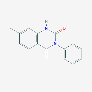 molecular formula C16H14N2O B430070 7-methyl-4-methylene-3-phenyl-3,4-dihydro-2(1H)-quinazolinone CAS No. 351225-44-0