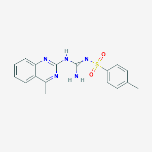 molecular formula C17H17N5O2S B430074 2-(4-Methylphenyl)sulfonyl-1-(4-methylquinazolin-2-yl)guanidine CAS No. 5870-44-0