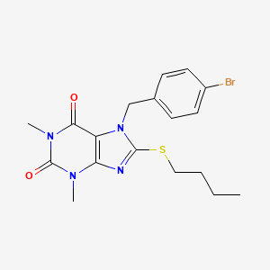 molecular formula C18H21BrN4O2S B4300741 7-(4-bromobenzyl)-8-(butylthio)-1,3-dimethyl-3,7-dihydro-1H-purine-2,6-dione 