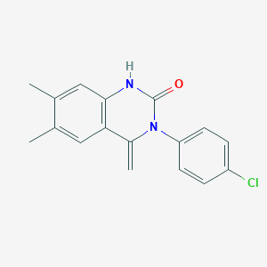molecular formula C17H15ClN2O B430075 3-(4-chlorophenyl)-6,7-dimethyl-4-methylene-3,4-dihydro-2(1H)-quinazolinone CAS No. 330831-27-1