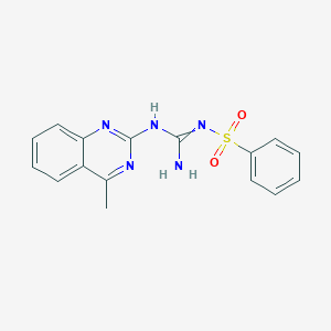 molecular formula C16H15N5O2S B430077 2-(Benzenesulfonyl)-1-(4-methylquinazolin-2-yl)guanidine CAS No. 332144-32-8