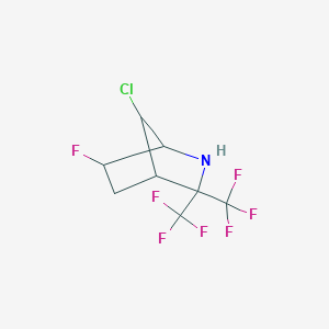 molecular formula C8H7ClF7N B4300848 7-chloro-6-fluoro-3,3-bis(trifluoromethyl)-2-azabicyclo[2.2.1]heptane 