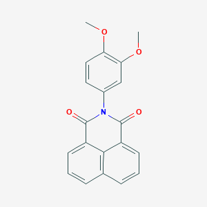 molecular formula C20H15NO4 B430088 2-(3,4-dimethoxyphenyl)-1H-benzo[de]isoquinoline-1,3(2H)-dione CAS No. 332144-66-8