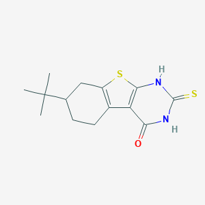 7-tert-butyl-2-sulfanyl-5,6,7,8-tetrahydro[1]benzothieno[2,3-d]pyrimidin-4(3H)-one