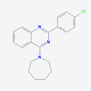 4-(Azepan-1-yl)-2-(4-chlorophenyl)quinazoline