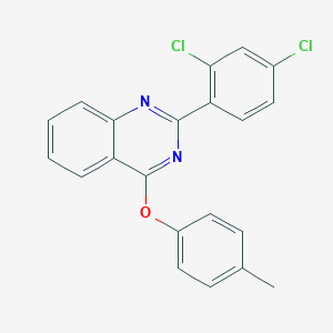 molecular formula C21H14Cl2N2O B430104 2-(2,4-Dichlorophenyl)-4-(4-methylphenoxy)quinazoline 
