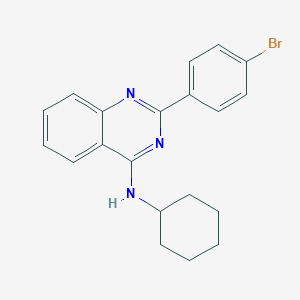 molecular formula C20H20BrN3 B430105 2-(4-bromophenyl)-N-cyclohexylquinazolin-4-amine CAS No. 354992-16-8