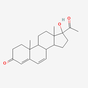 molecular formula C21H28O3 B4301062 17-hydroxypregna-4,6-diene-3,20-dione 
